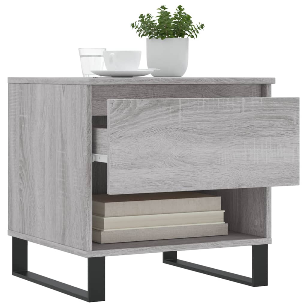vidaXL Coffee Tables 2 pcs Grey Sonoma 50x46x50 cm Engineered Wood 4