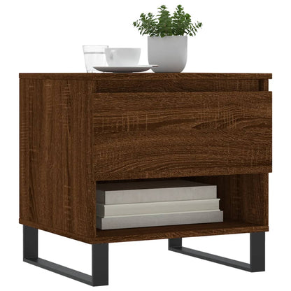 vidaXL Coffee Tables 2 pcs Brown Oak 50x46x50 cm Engineered Wood 3