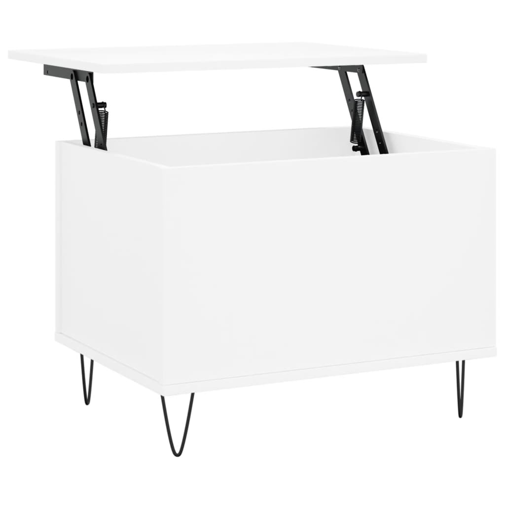vidaXL Coffee Table White 60x44.5x45 cm Engineered Wood 2