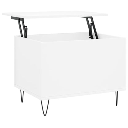 vidaXL Coffee Table White 60x44.5x45 cm Engineered Wood 2
