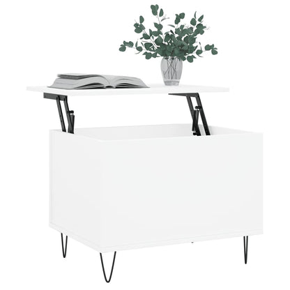 vidaXL Coffee Table White 60x44.5x45 cm Engineered Wood 3