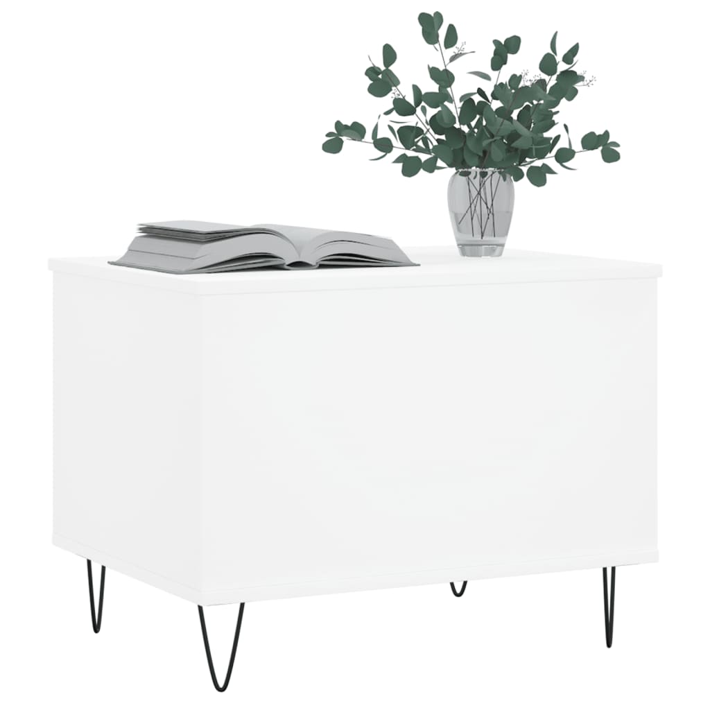 vidaXL Coffee Table White 60x44.5x45 cm Engineered Wood 4