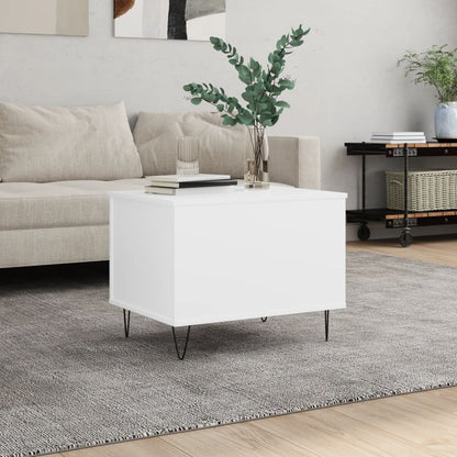 vidaXL Coffee Table White 60x44.5x45 cm Engineered Wood 1