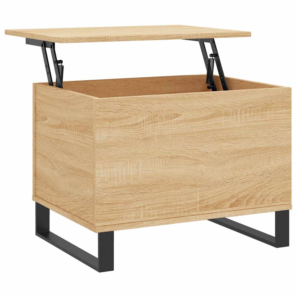 vidaXL Coffee Table Sonoma Oak 60x44.5x45 cm Engineered Wood 2