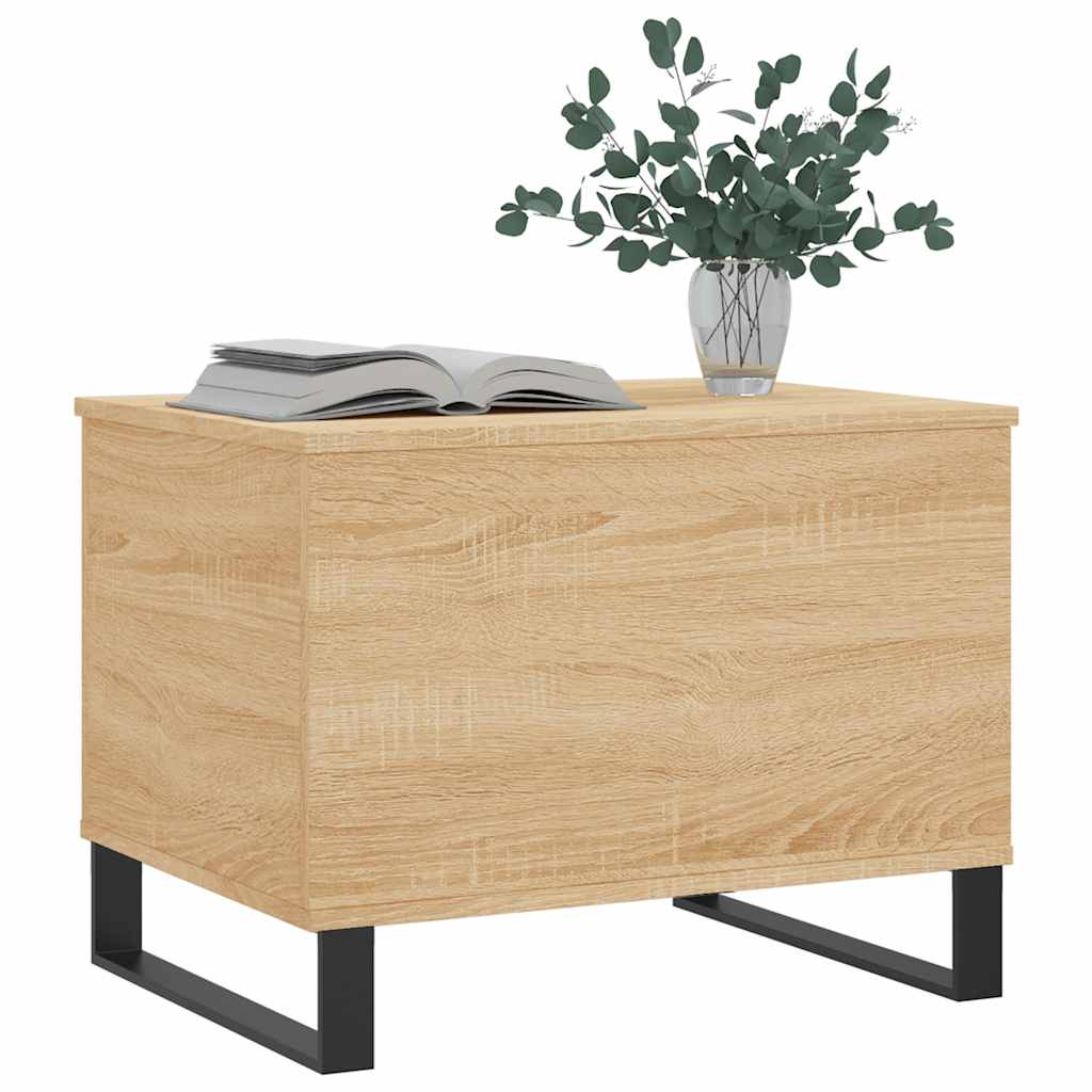 vidaXL Coffee Table Sonoma Oak 60x44.5x45 cm Engineered Wood 4