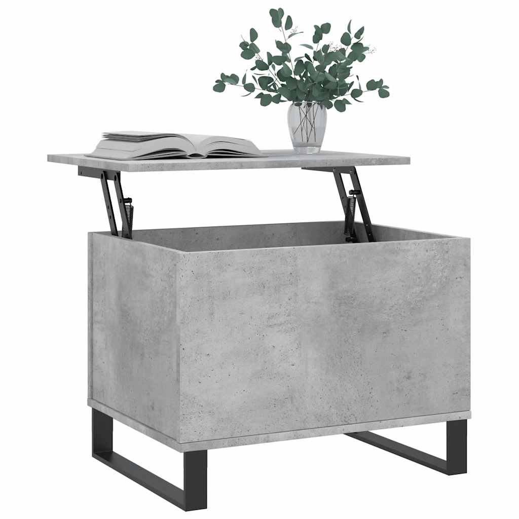 vidaXL Coffee Table Concrete Grey 60x44.5x45 cm Engineered Wood 3
