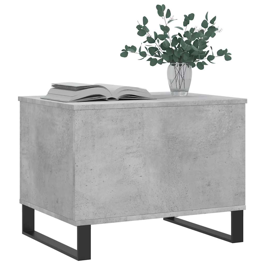 vidaXL Coffee Table Concrete Grey 60x44.5x45 cm Engineered Wood 4