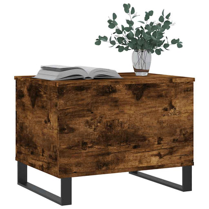 vidaXL Coffee Table Smoked Oak 60x44.5x45 cm Engineered Wood 4
