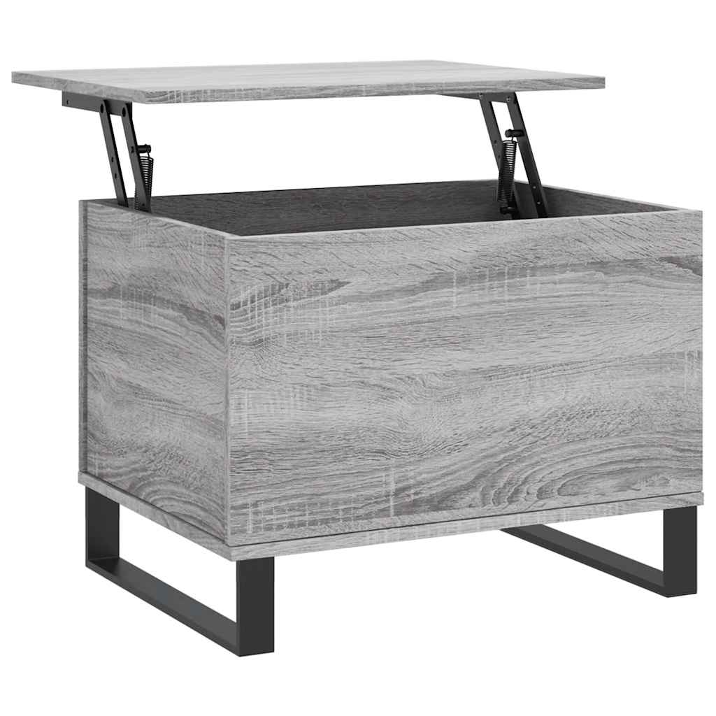 vidaXL Coffee Table Grey Sonoma 60x44.5x45 cm Engineered Wood 2