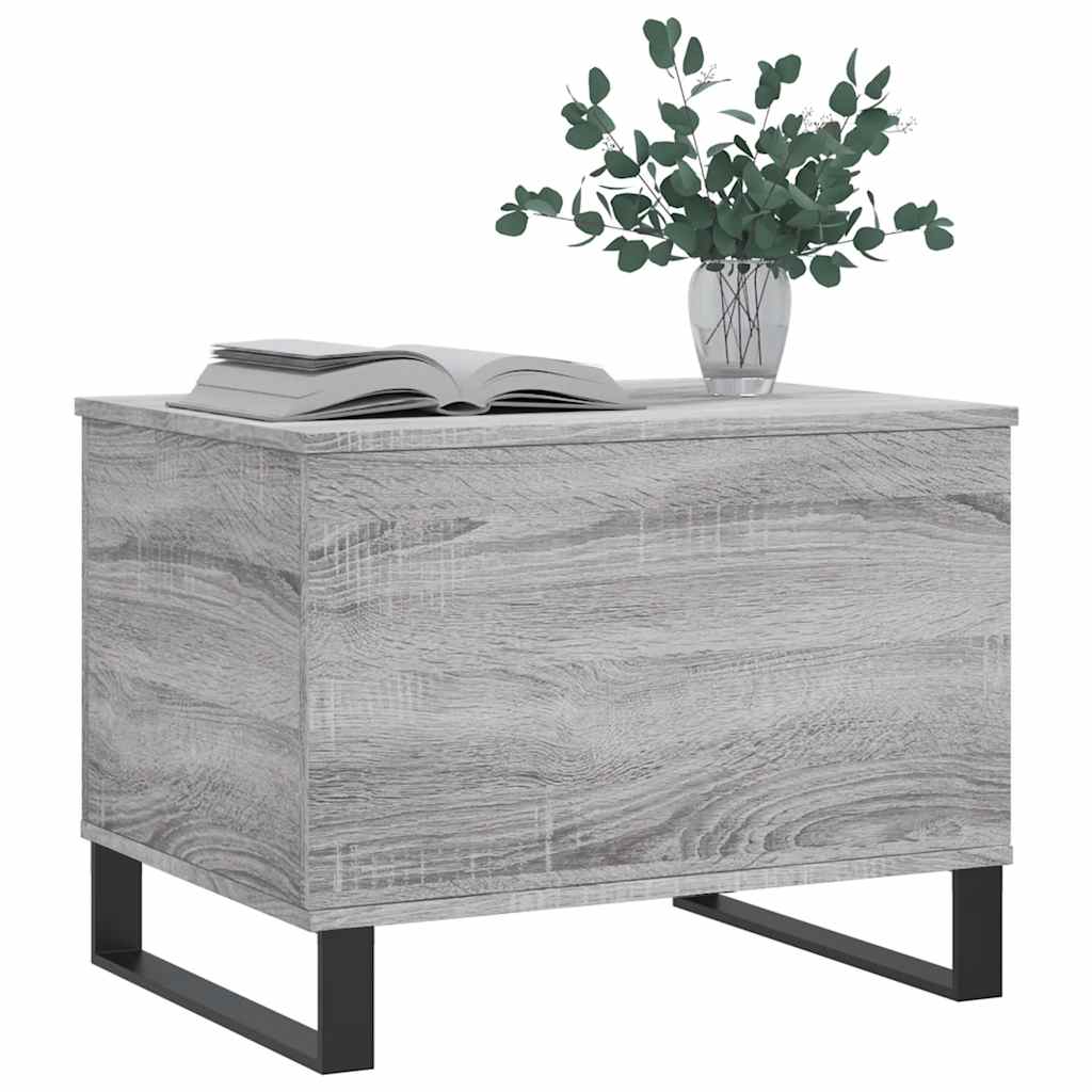 vidaXL Coffee Table Grey Sonoma 60x44.5x45 cm Engineered Wood 4