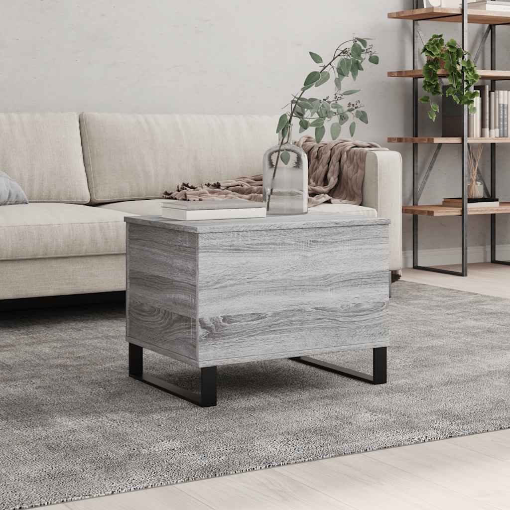 vidaXL Coffee Table Grey Sonoma 60x44.5x45 cm Engineered Wood 1