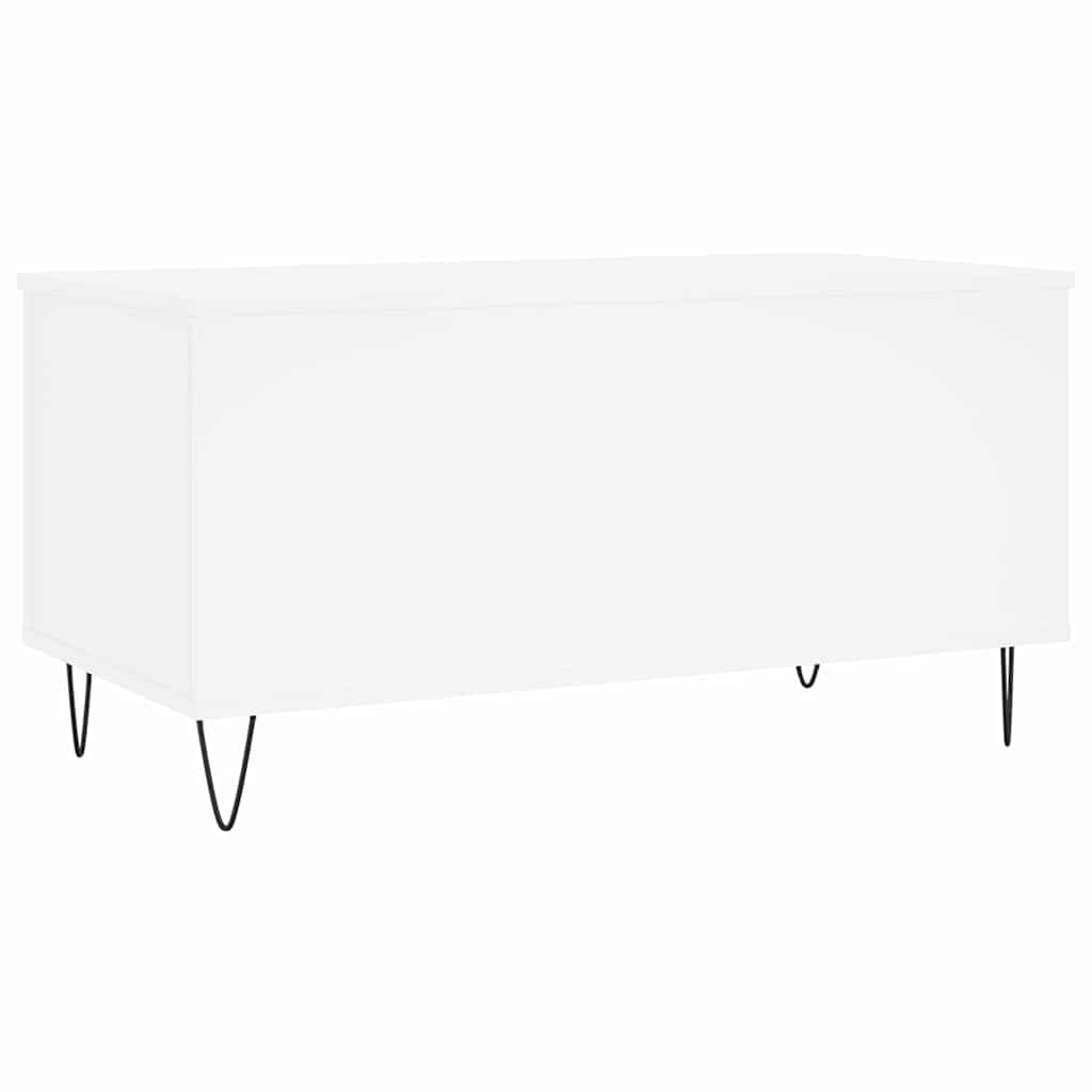 vidaXL Coffee Table White 90x44.5x45 cm Engineered Wood 5