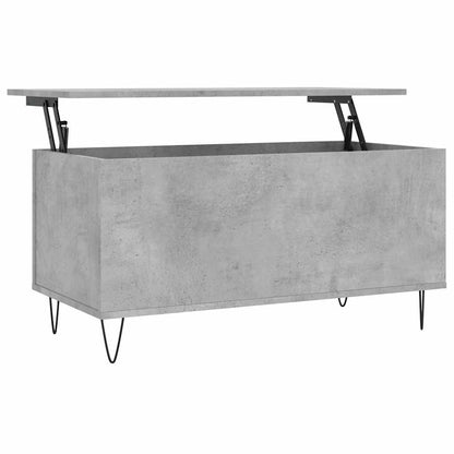 vidaXL Coffee Table Concrete Grey 90x44.5x45 cm Engineered Wood 2