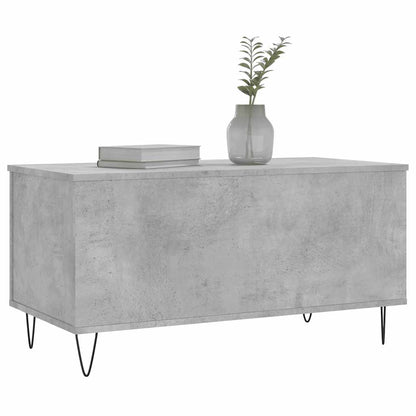 vidaXL Coffee Table Concrete Grey 90x44.5x45 cm Engineered Wood 4