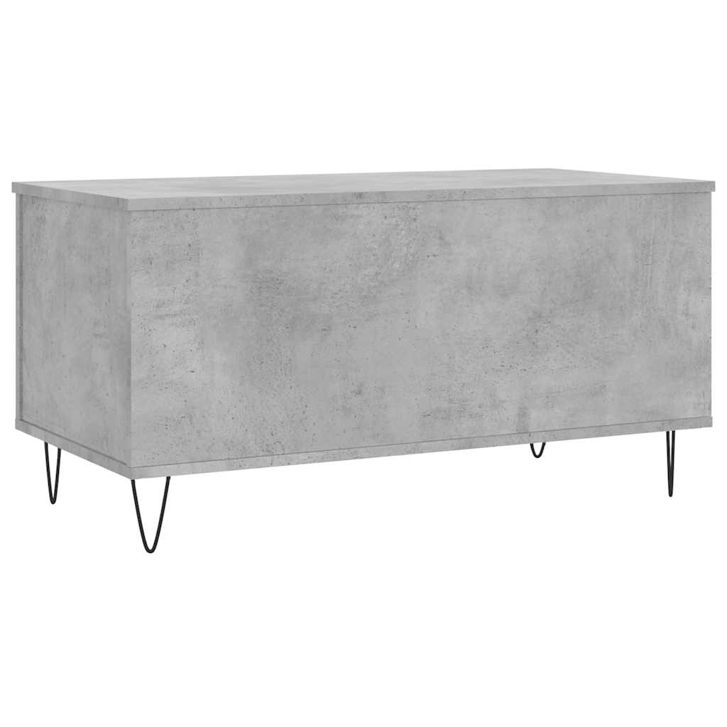 vidaXL Coffee Table Concrete Grey 90x44.5x45 cm Engineered Wood 5