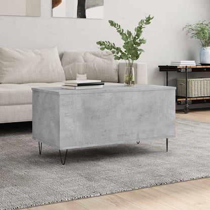vidaXL Coffee Table Concrete Grey 90x44.5x45 cm Engineered Wood 1
