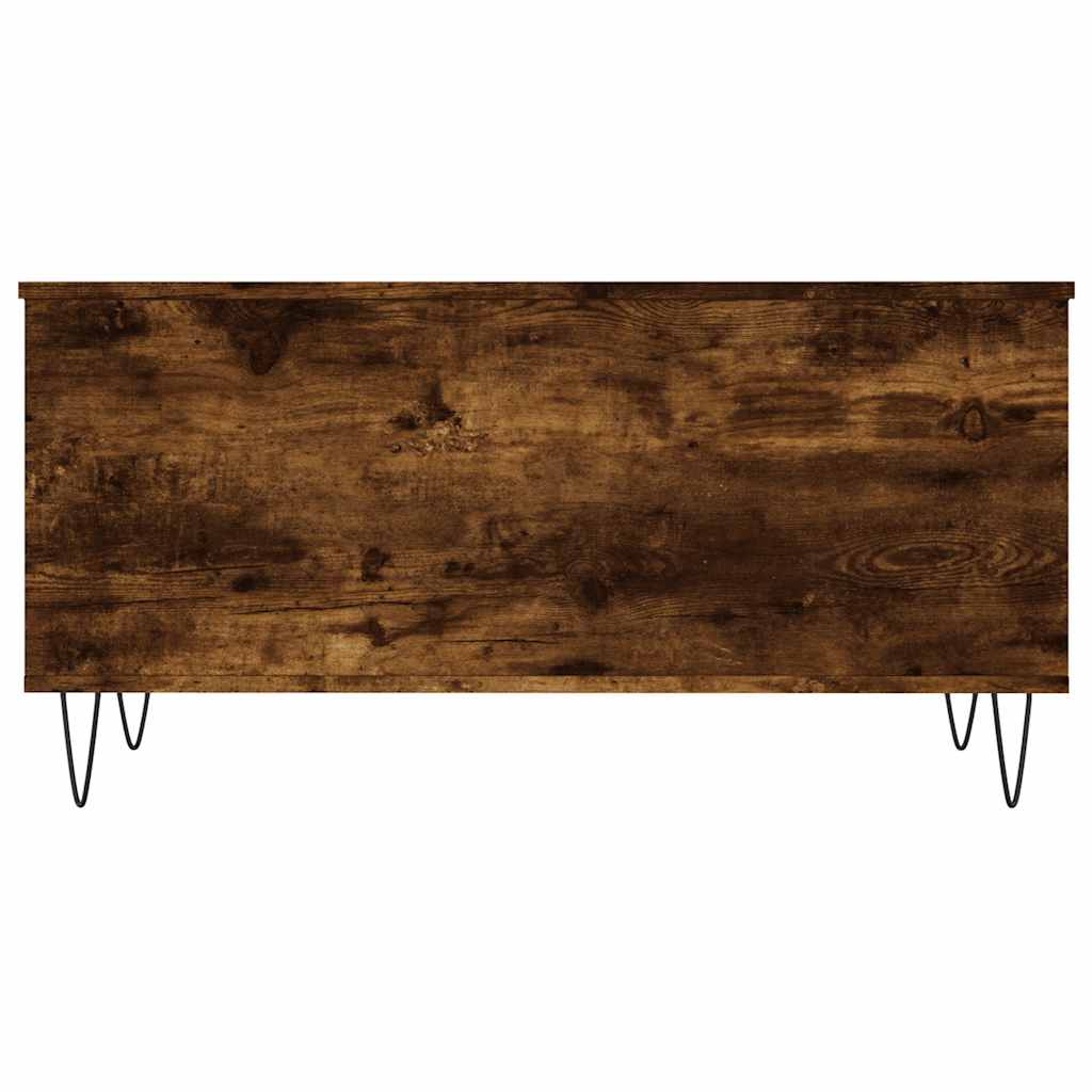 vidaXL Coffee Table Smoked Oak 90x44.5x45 cm Engineered Wood 6