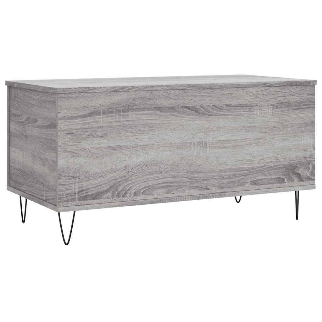 vidaXL Coffee Table Grey Sonoma 90x44.5x45 cm Engineered Wood 5