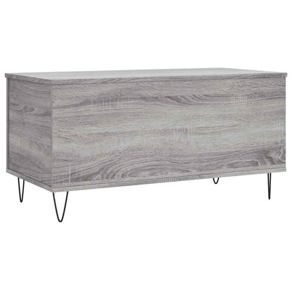vidaXL Coffee Table Grey Sonoma 90x44.5x45 cm Engineered Wood 5