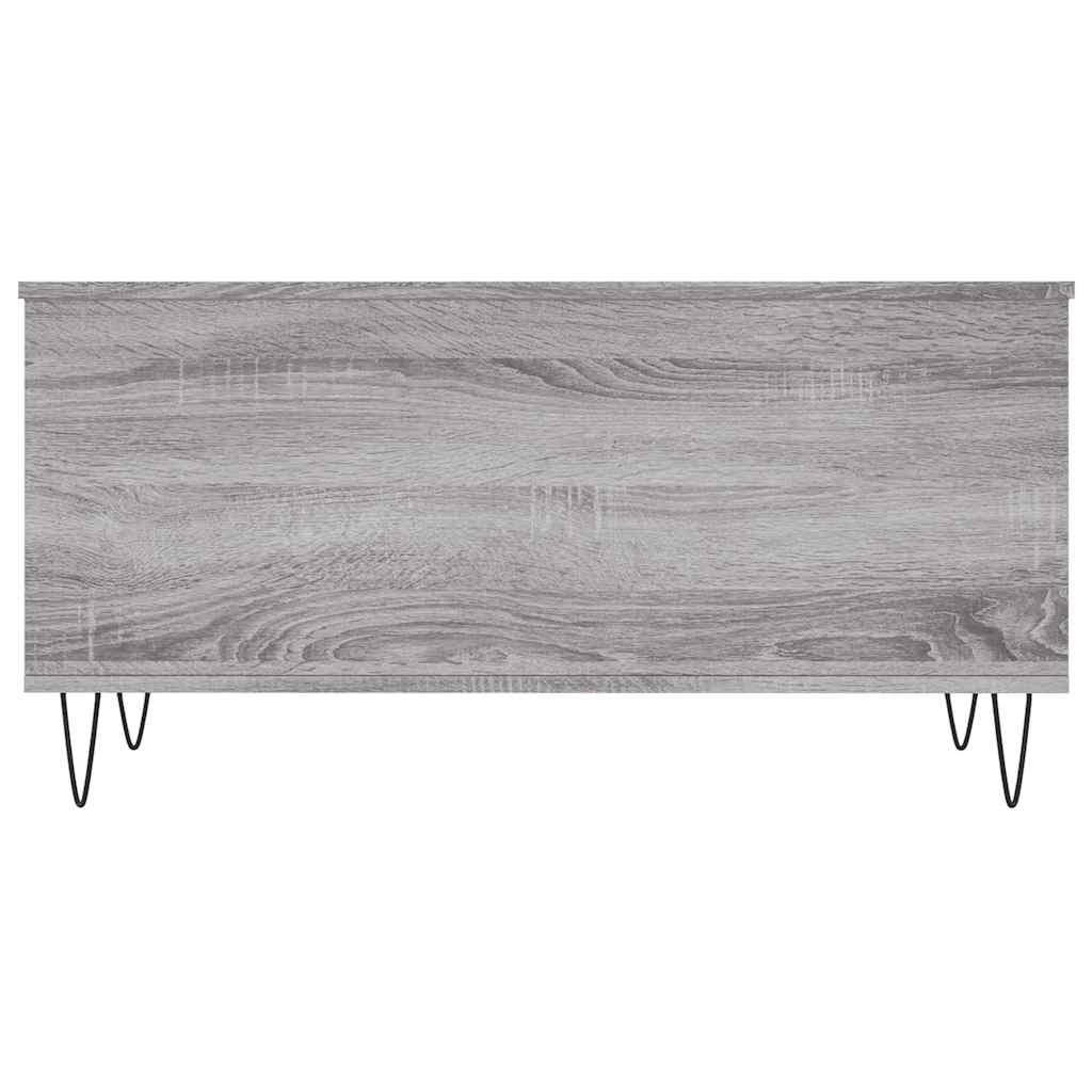 vidaXL Coffee Table Grey Sonoma 90x44.5x45 cm Engineered Wood 6