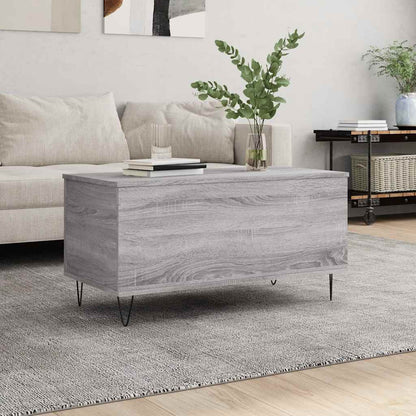 vidaXL Coffee Table Grey Sonoma 90x44.5x45 cm Engineered Wood 1