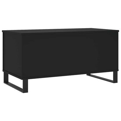 vidaXL Coffee Table Black 90x44.5x45 cm Engineered Wood 5