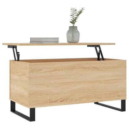 vidaXL Coffee Table Sonoma Oak 90x44.5x45 cm Engineered Wood 3