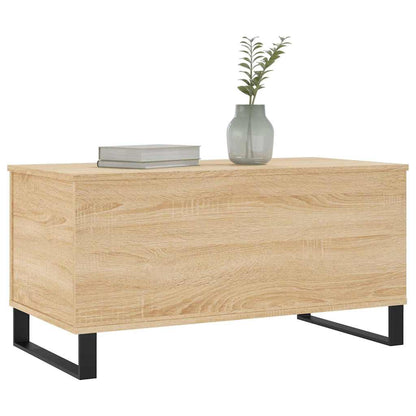 vidaXL Coffee Table Sonoma Oak 90x44.5x45 cm Engineered Wood 4