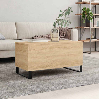 vidaXL Coffee Table Sonoma Oak 90x44.5x45 cm Engineered Wood 1