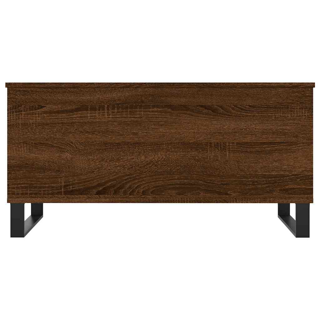 vidaXL Coffee Table Brown Oak 90x44.5x45 cm Engineered Wood 6