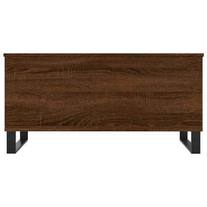 vidaXL Coffee Table Brown Oak 90x44.5x45 cm Engineered Wood 6