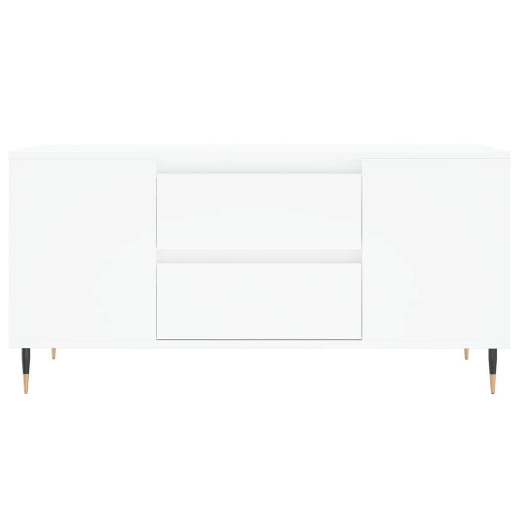 Coffee Table 102x44,5x50 cm Engineered Wood White