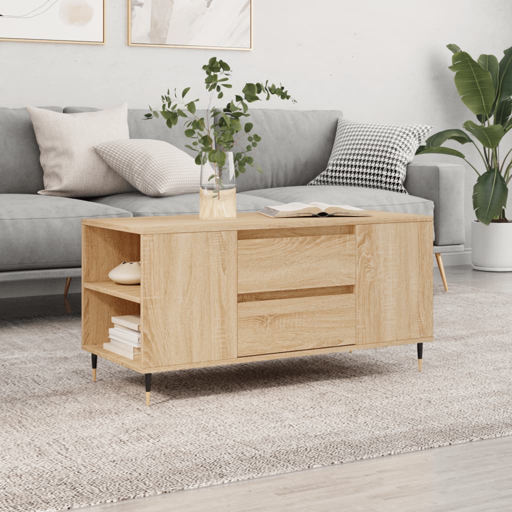 vidaXL Coffee Table 102x44.5x50 cm Engineered Wood