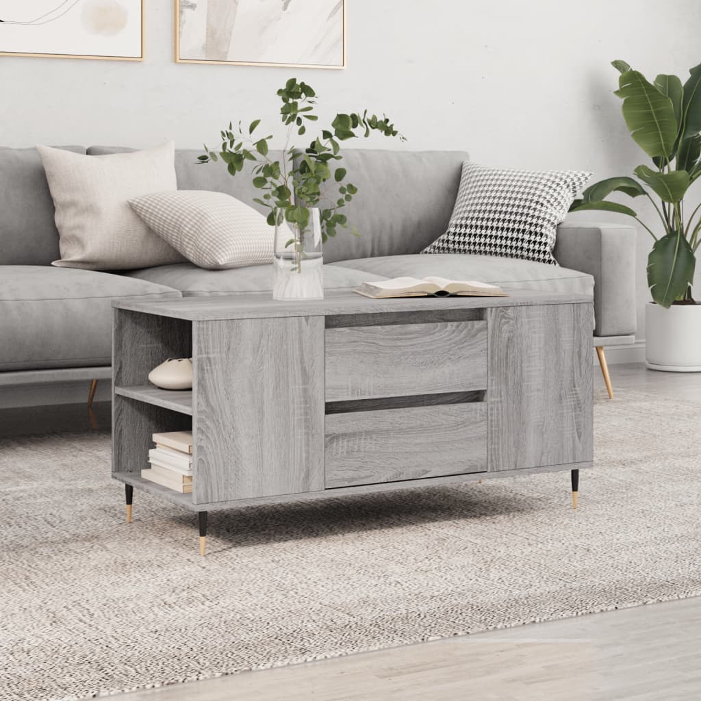 vidaXL Coffee Table 102x44.5x50 cm Engineered Wood