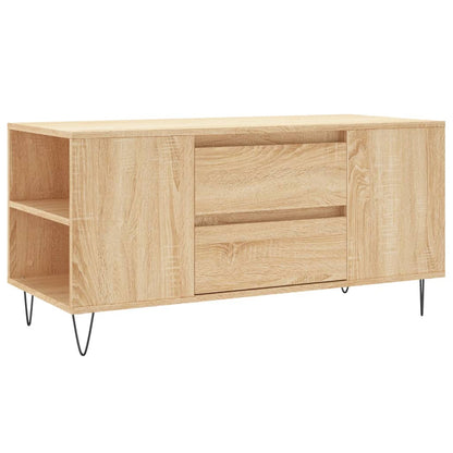 Coffee Table 102x44,5x50 cm Engineered Wood Sonoma oak