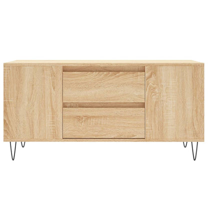 Coffee Table 102x44,5x50 cm Engineered Wood Sonoma oak