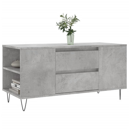 vidaXL Coffee Table Concrete Grey 102x44.5x50 cm Engineered Wood 3