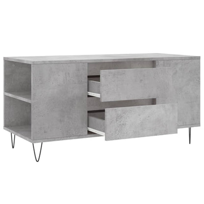 vidaXL Coffee Table Concrete Grey 102x44.5x50 cm Engineered Wood 6
