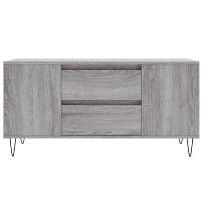 vidaXL Coffee Table Grey Sonoma 102x44.5x50 cm Engineered Wood 5