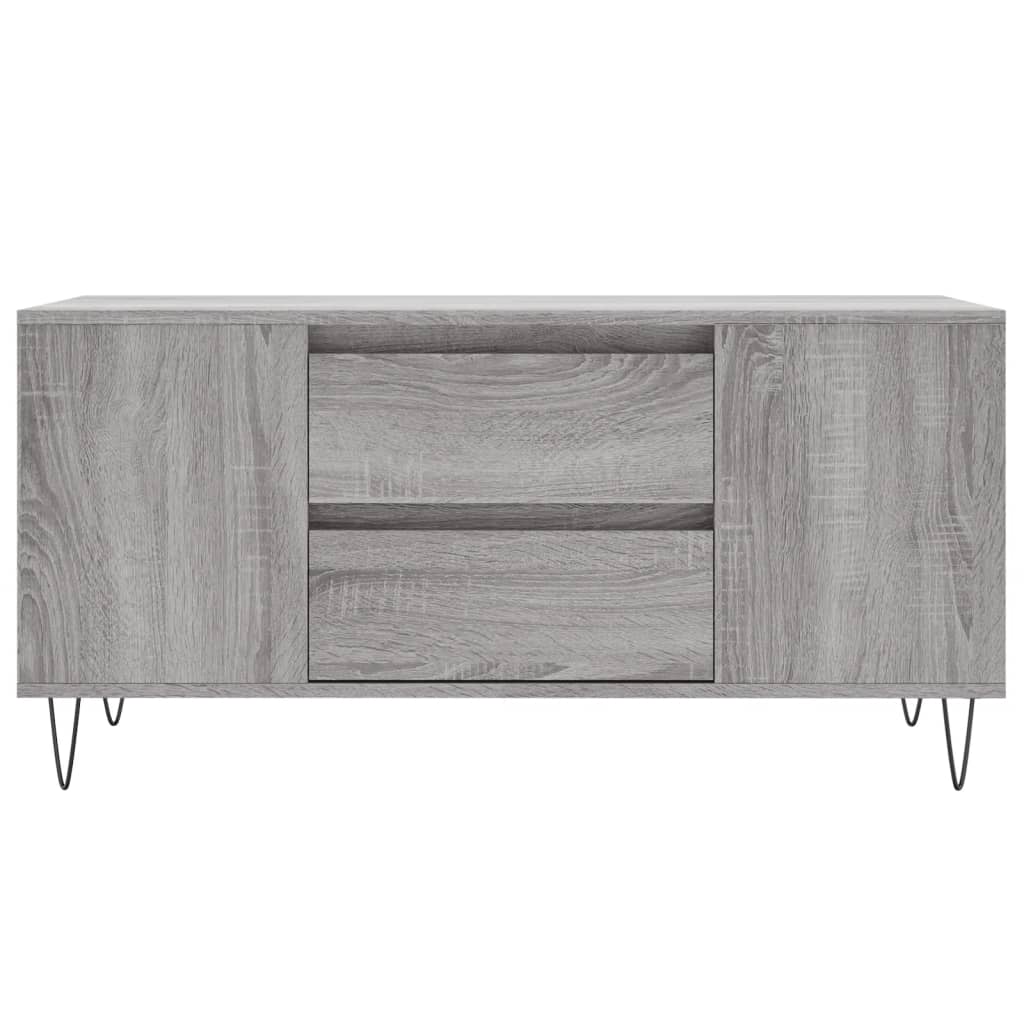 Coffee Table 102x44,5x50 cm Engineered Wood Grey sonoma