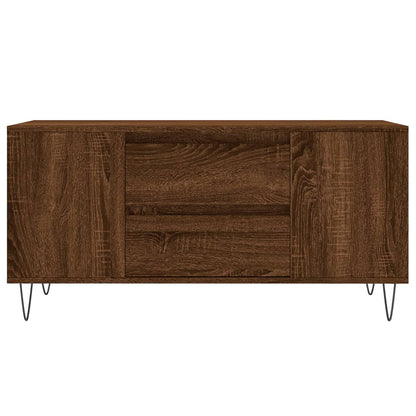 vidaXL Coffee Table Brown Oak 102x44.5x50 cm Engineered Wood 5