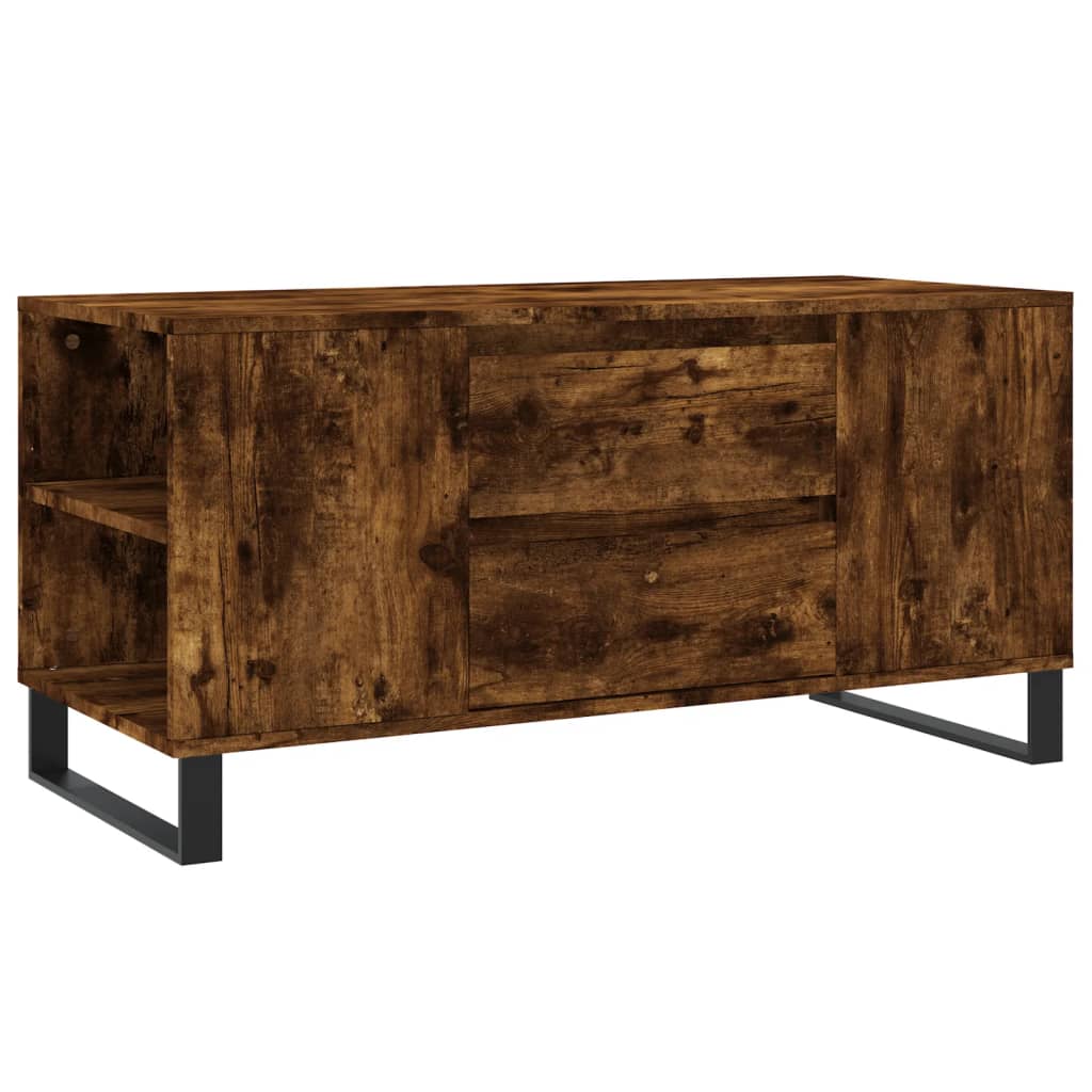 Coffee Table 102x44,5x50 cm Engineered Wood Smoked oak