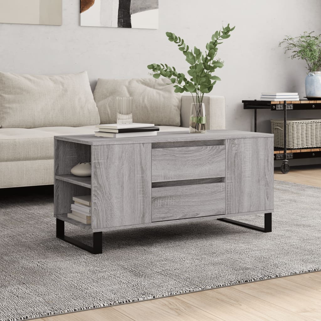 vidaXL Coffee Table 102x44.5x50 cm Engineered Wood