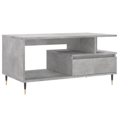 vidaXL Coffee Table Concrete Grey 90x49x45 cm Engineered Wood 2