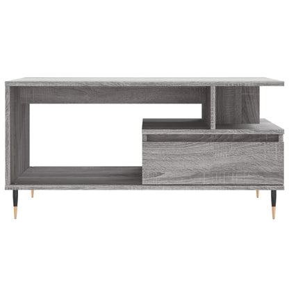vidaXL Coffee Table Grey Sonoma 90x49x45 cm Engineered Wood 5