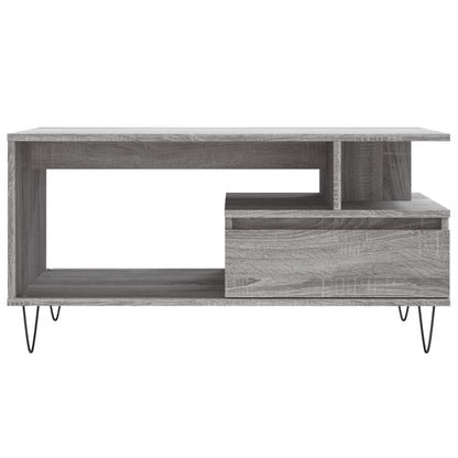 vidaXL Coffee Table Grey Sonoma 90x49x45 cm Engineered Wood 5