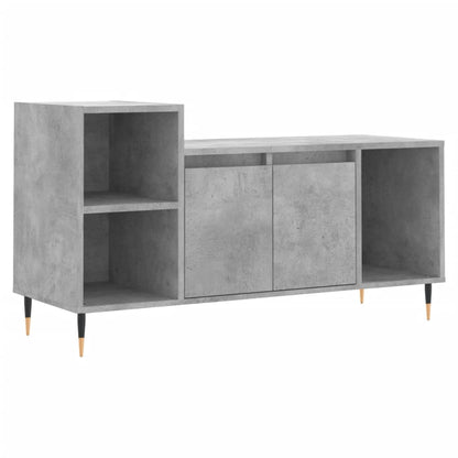 vidaXL TV Cabinet Concrete Grey 100x35x55 cm Engineered Wood 2