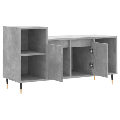 vidaXL TV Cabinet Concrete Grey 100x35x55 cm Engineered Wood 6