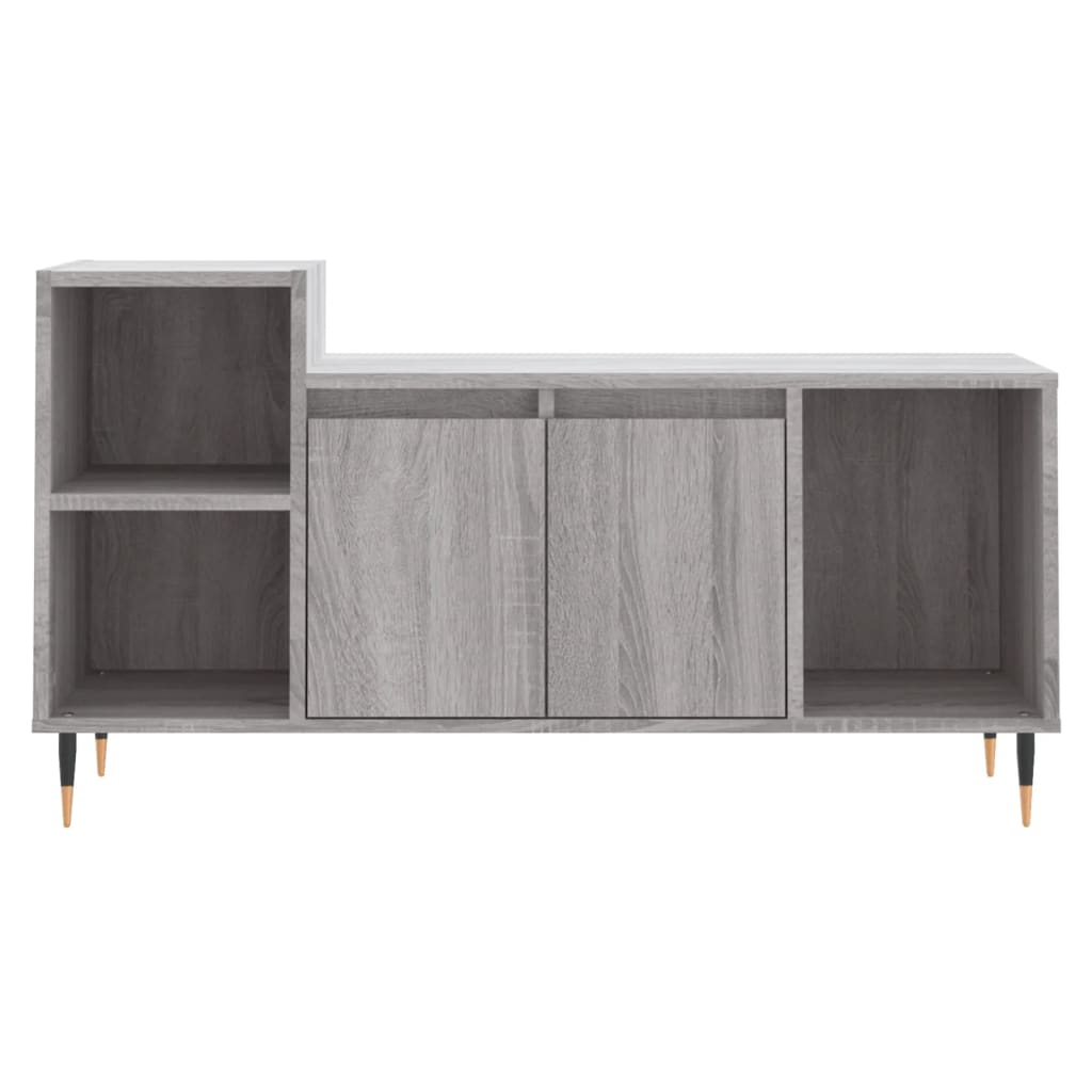 vidaXL TV Cabinet Grey Sonoma 100x35x55 cm Engineered Wood 5