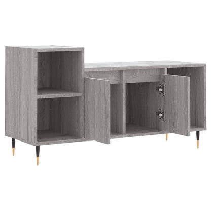 vidaXL TV Cabinet Grey Sonoma 100x35x55 cm Engineered Wood 6